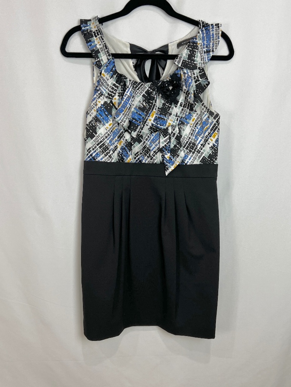 BCBG MaxAzria Cocktail Dress Multi Color & Black Size 10 EUC